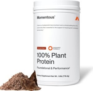Momentous Vegan Protein Powder, 20g...