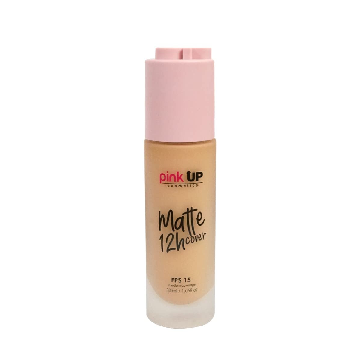 Pink Up | Matte Cover| Liquid Makeup with SPF 15 | 12-hour matte wear | Medium coverage for oily skin | Makeup | Foundation | Lightweight texture | Medium shade | Model PKMHR500
