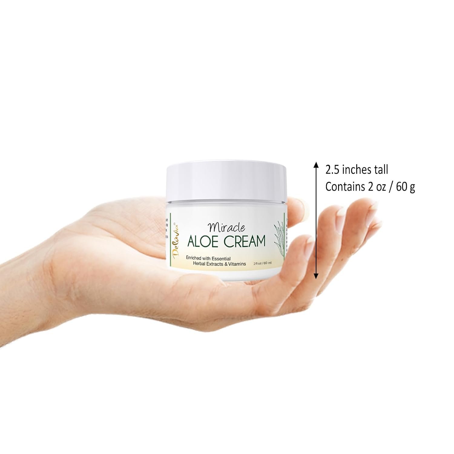 Deluvia Miracle Aloe Cream | Face & Body Moisturizer with Organic Aloe Vera - Image 6