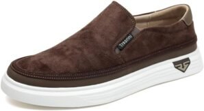 Trsorini Mens Slip-on Loafers Suede...