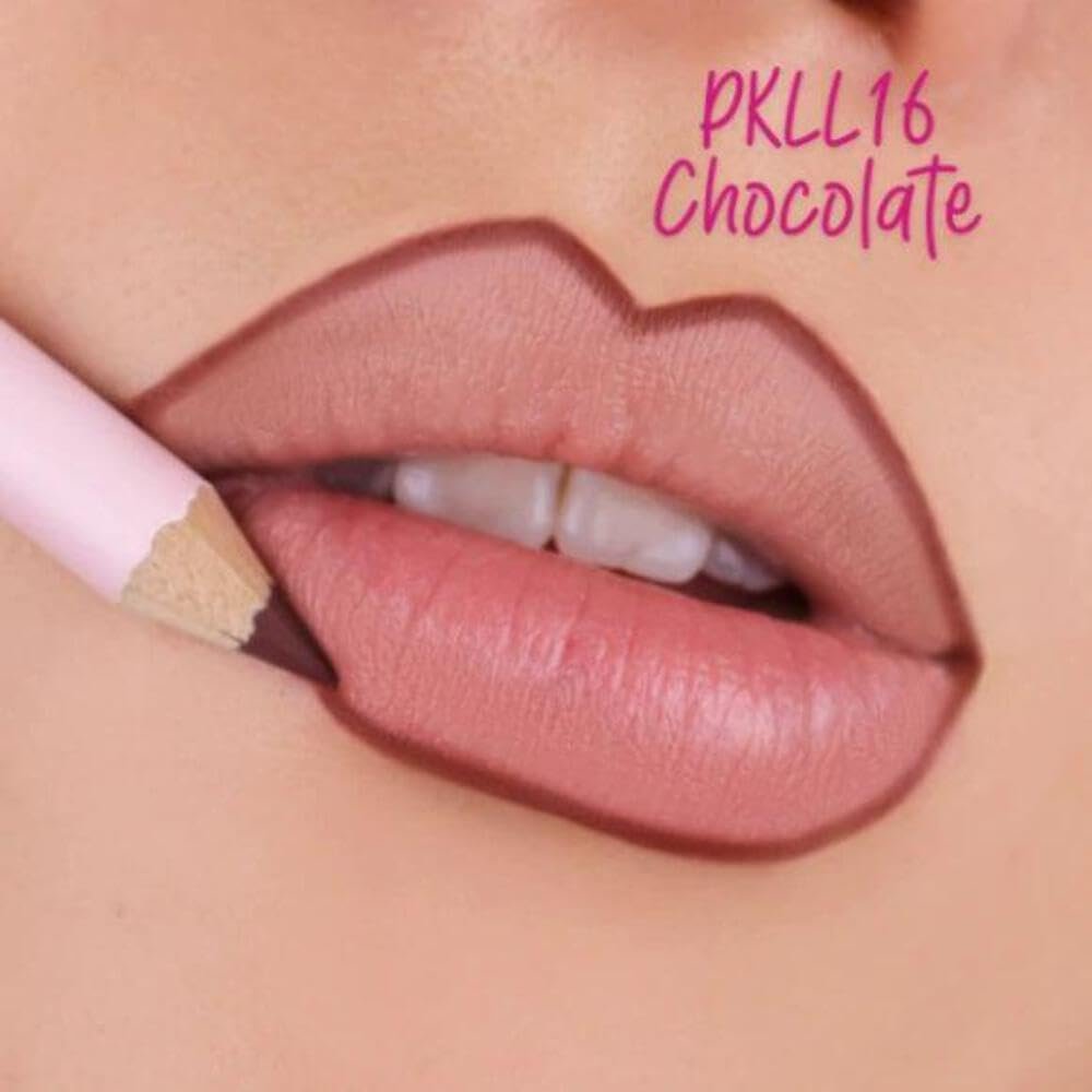 Pink Up | Lip Liner | Defines Lips & Prevents Feathering | Long-lasting Color That Won't Dry Out | Lip Liner Pencil | Creamy Smooth Texture | Ashen | Model PKLL30 - Image 5