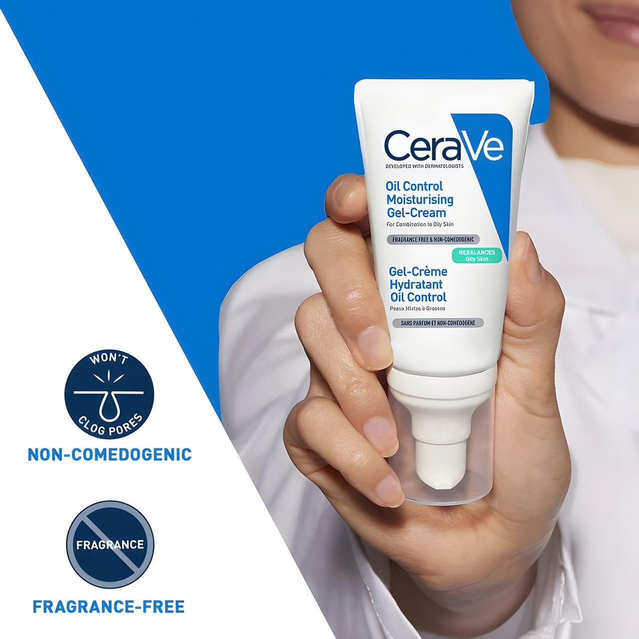 CeraVe Oil Control Gel-Cream, Niacinamide Face Moisturizer, Oily Skin 1.7oz - Image 2