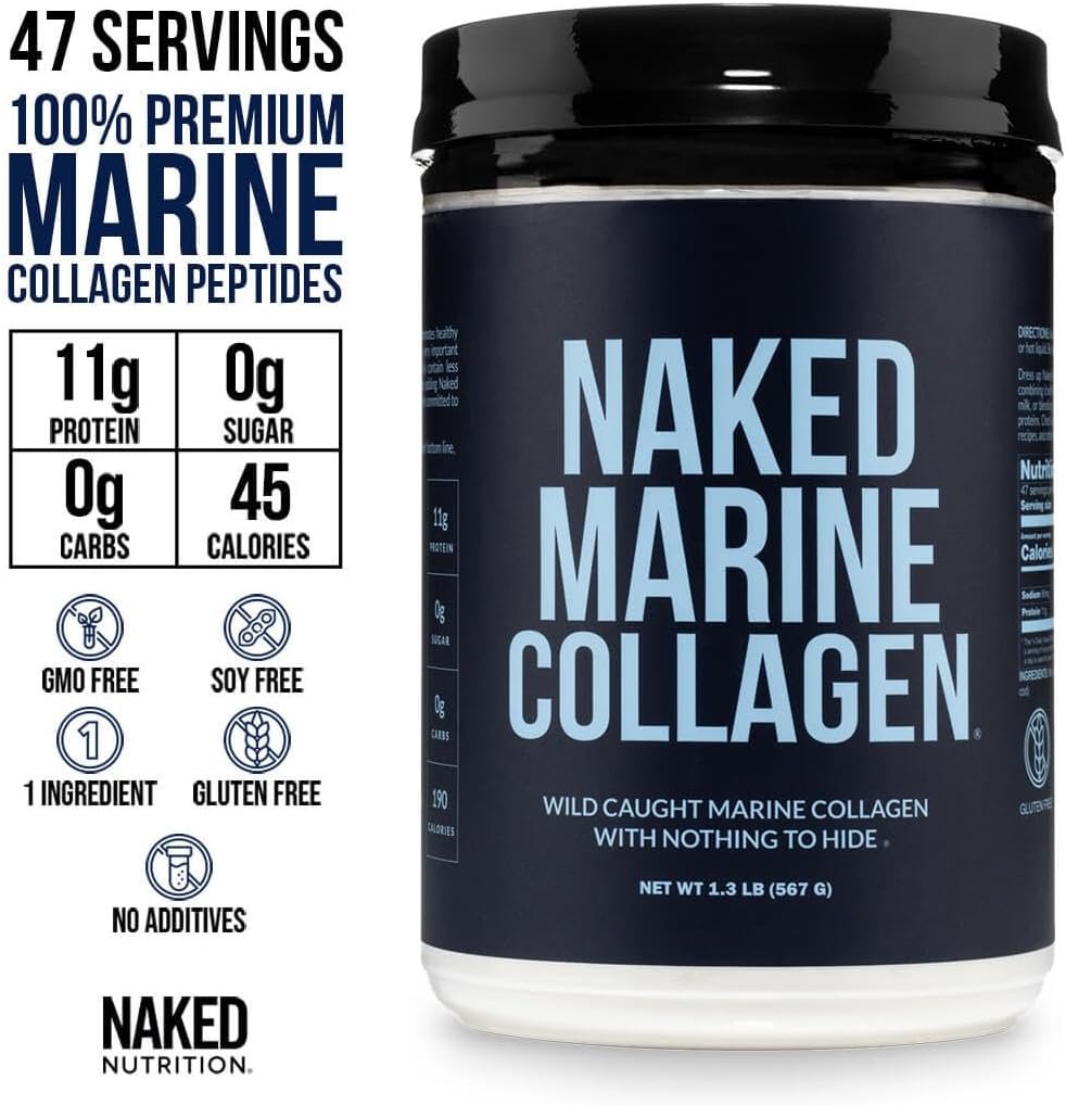 NAKED Marine Collagen Peptides Protein Powder - Unflavored - from Wild Caught Cod - Paleo Friendly, Non-GMO, Soy-Free, Gluten-Free - 47 Servings - Image 2