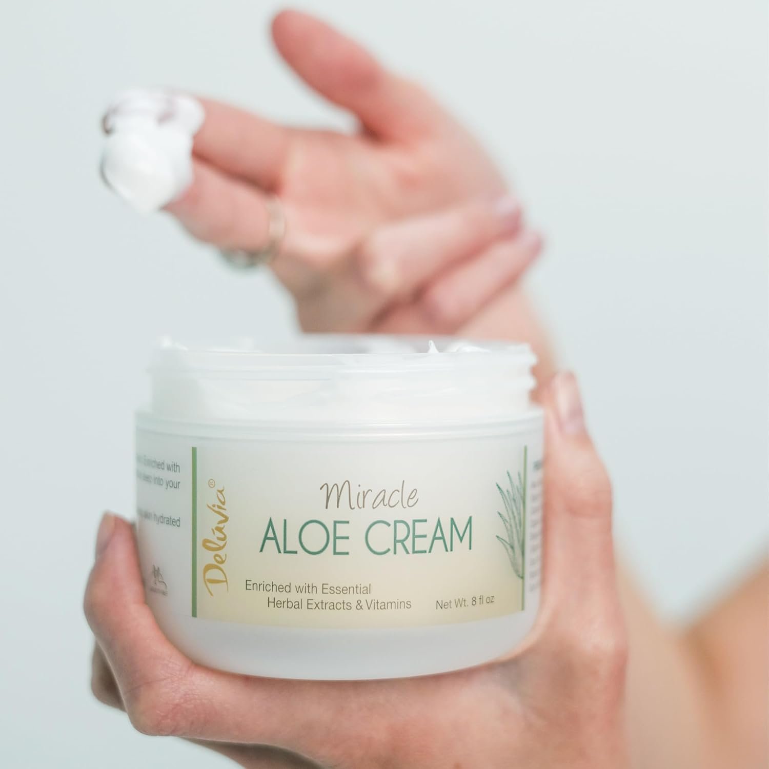 Deluvia Miracle Aloe Cream | Face & Body Moisturizer with Organic Aloe Vera - Image 4