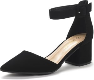 DREAM PAIRS ANNEE Pointed Toe Low C...