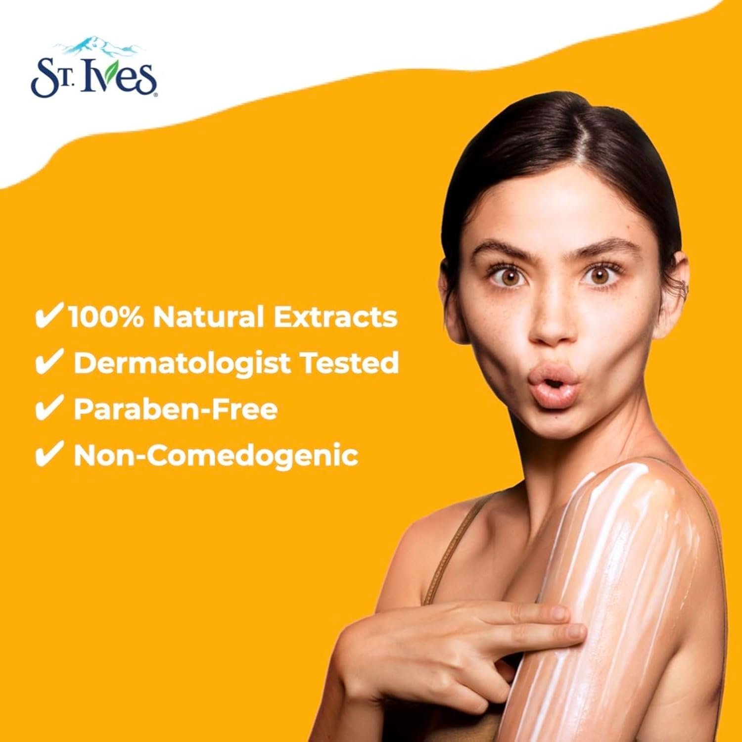 St. Ives Hydrating Hand & Body Lotion Moisturizer for Dry Skin Vitamin E & Avocado Made with 100% Natural Moisturizers 21 oz - Image 4