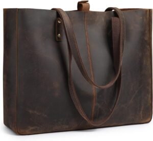 S-ZONE Genuine Leather Shoulder Tot...