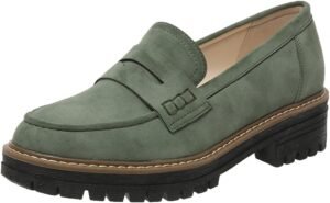 Womens Loafers Platform Chunky Penn...