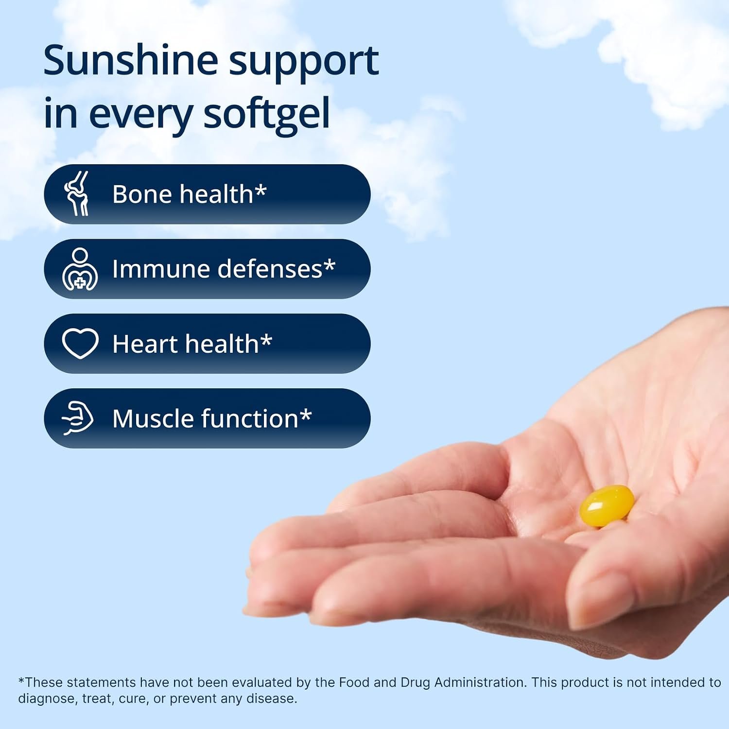 Metagenics Vitamin D3 and Vitamin K2 5,000 IU with MK-7, 60 Softgels | Vitamin D3 with K2 MK-7 for Immune Support, Bone and Heart Health, Non-GMO, Gluten-Free, High-Potency 5,000 IU - Image 2