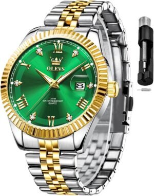 OLEVS Classic Mens Watch Diamond An...
