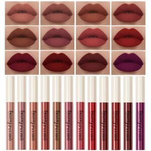 QiBest 12Pcs Matte Liquid Lipstick ...
