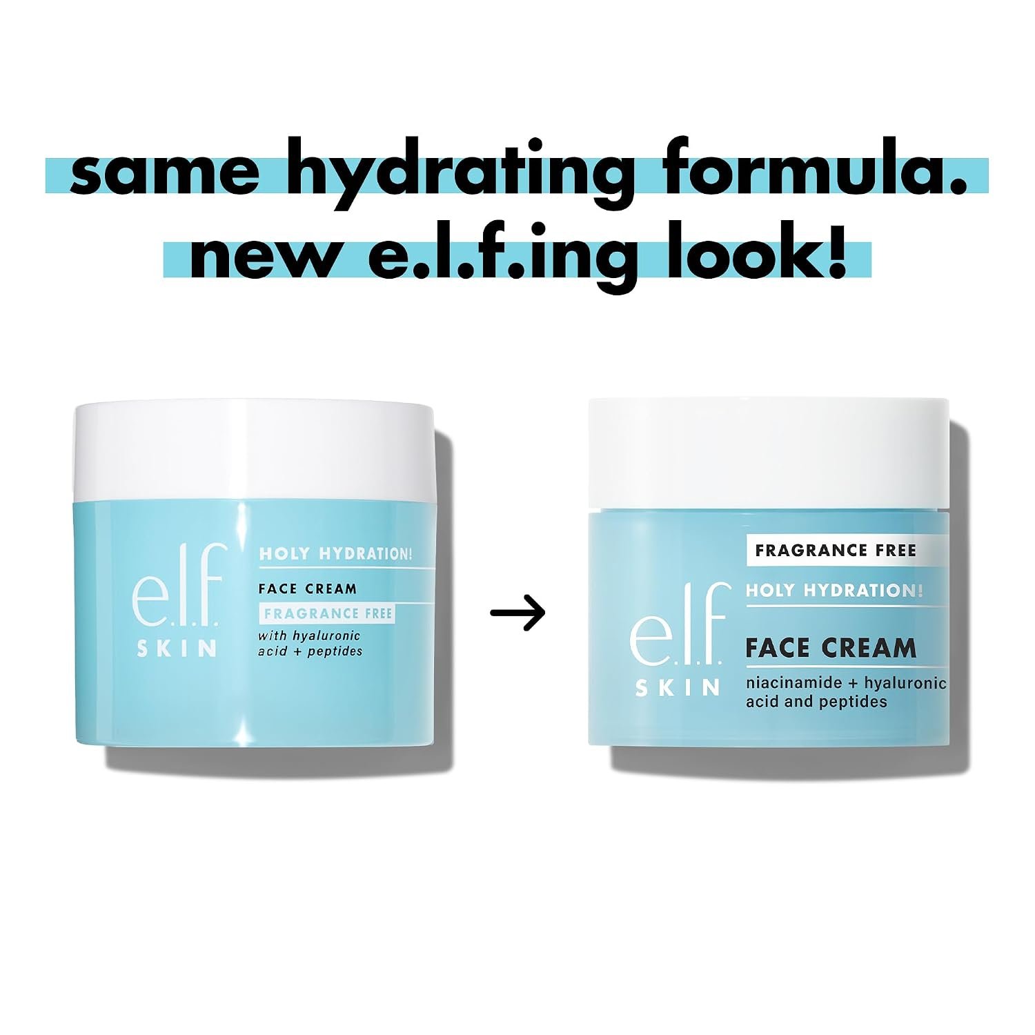 e.l.f. SKIN Holy Hydration! Face Cream with Hyaluronic Acid, Fragrance Free, Niacinamide & Peptides, Nourishing Moisturizer, Vegan & Cruelty-Free - Image 4