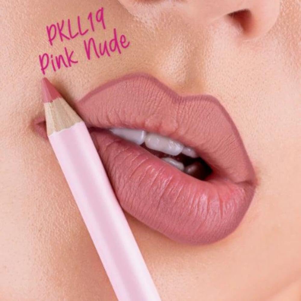 Pink Up | Lip Liner | Defines Lips & Prevents Feathering | Long-lasting Color That Won't Dry Out | Lip Liner Pencil | Creamy Smooth Texture | Ashen | Model PKLL30 - Image 8