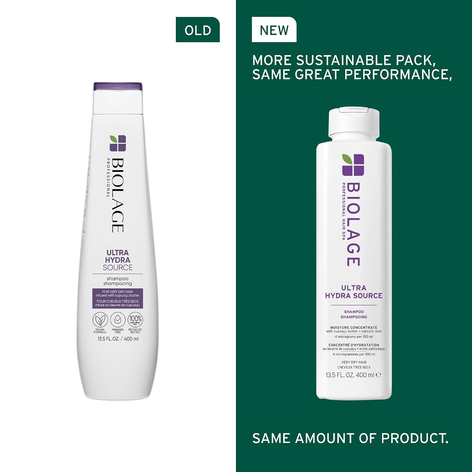 Biolage Ultra Hydra Source Set – For Very Dry Hair | Renews Hair's Moisture and Deeply Conditions With Frizz Control and Added Shine, For Very Dry Hair, Silicone-Free & Vegan - Image 2