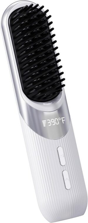 Cordless Hair Styling Brush 2-in-1 ...