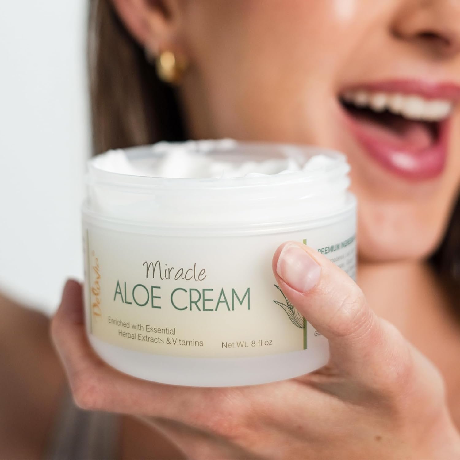 Deluvia Miracle Aloe Cream | Face & Body Moisturizer with Organic Aloe Vera - Image 2