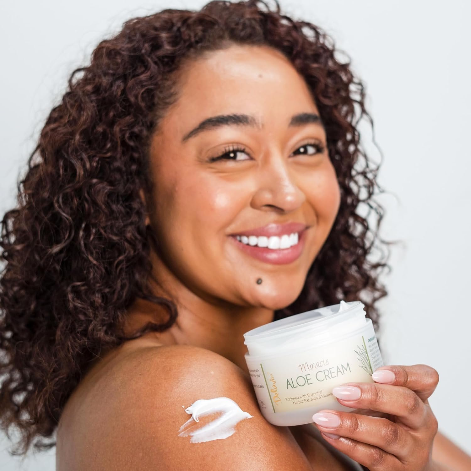 Deluvia Miracle Aloe Cream | Face & Body Moisturizer with Organic Aloe Vera - Image 3