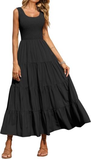 PRETTYGARDEN Women’s Smocked ...