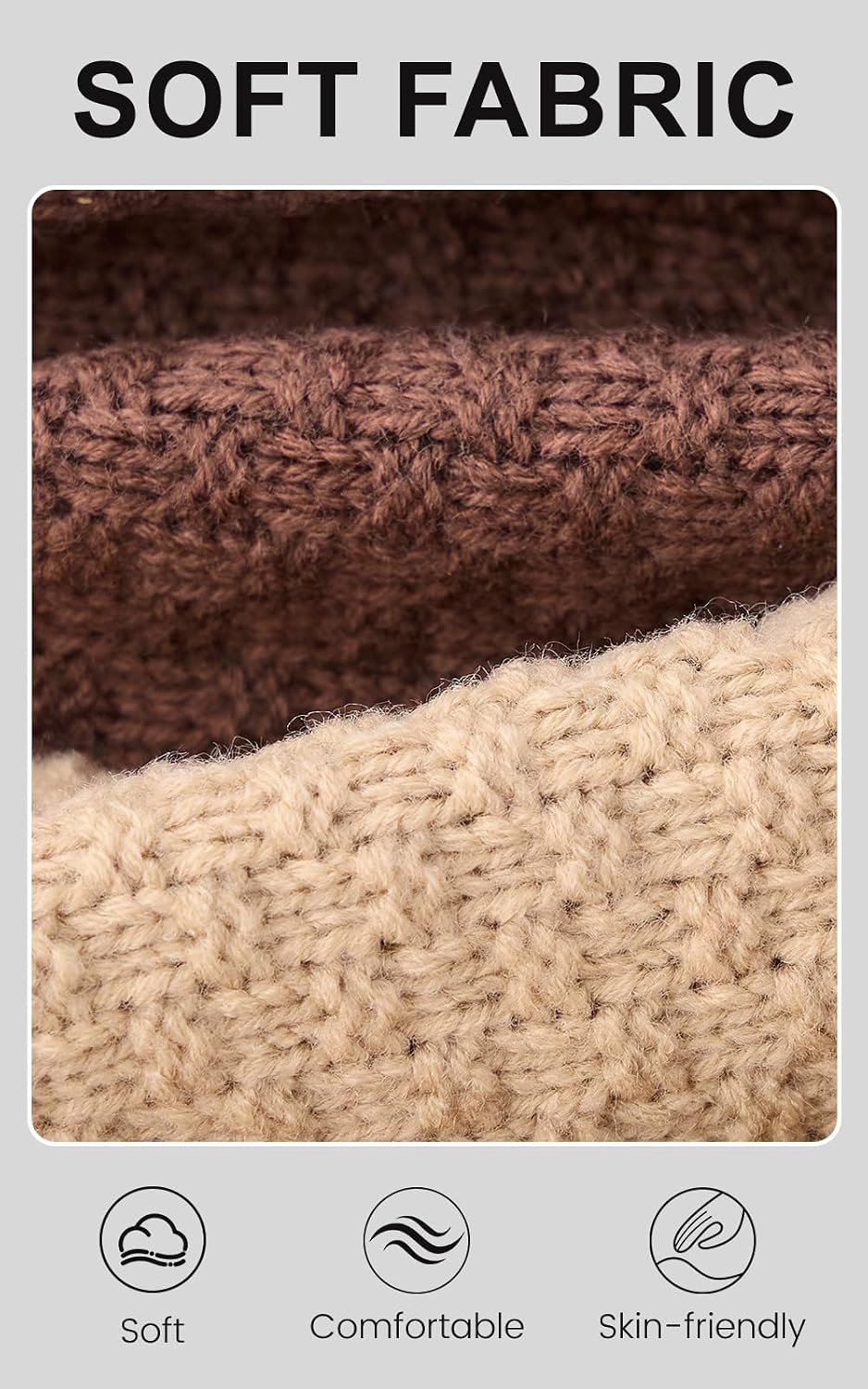 PRETTYGARDEN Women's Cable Knit Open Front Fall Sweater Lantern Long Sleeve Chunky Cardigan Sweaters Trendy Outerwear Coats - Image 6