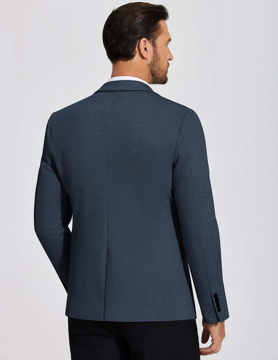 COOFANDY Mens Casual Blazer Knit Sport Coat Lightweight Two Button Suit Jacket - Image 3
