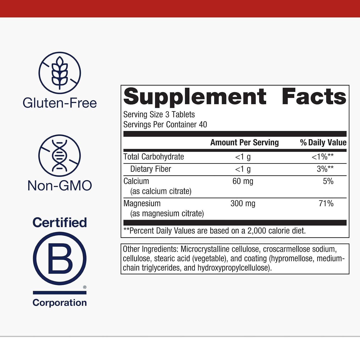 Metagenics Magnesium Citrate, Chelated Minerals, 120 Count | 300 mg Magnesium and 60 mg Calcium Supplement, Chelated Minerals, Supports Muscle and Bone Health, Gluten-Free, Vegetarian - Image 4