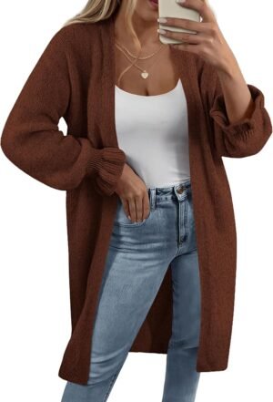 KIRUNDO Long Cardigans for Women Ov...