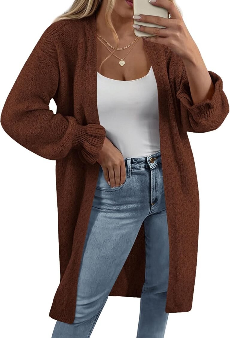 KIRUNDO Long Cardigans for Women Oversized Open Front Coats