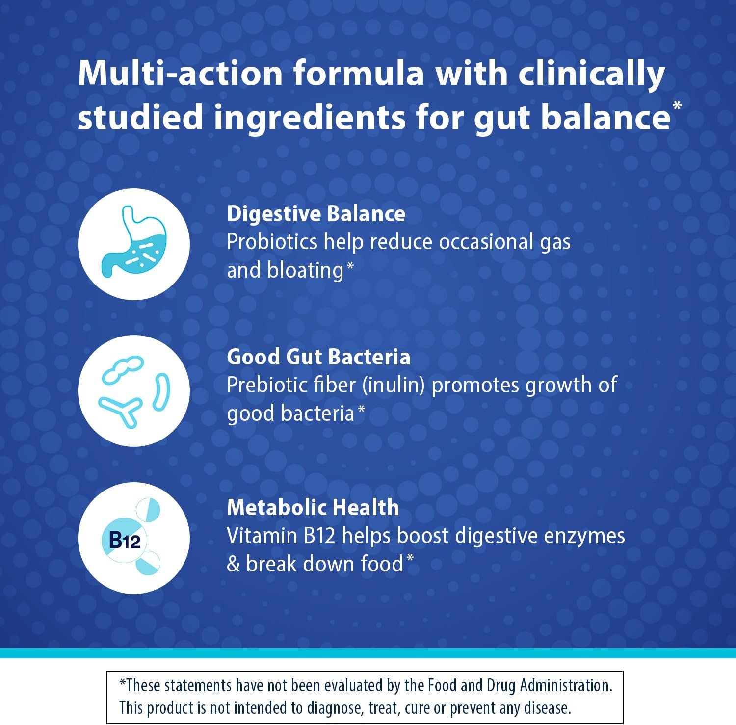 Florastor Prebiotic and Probiotic Gummies with Vitamin B12, 56 Gummies - Image 5