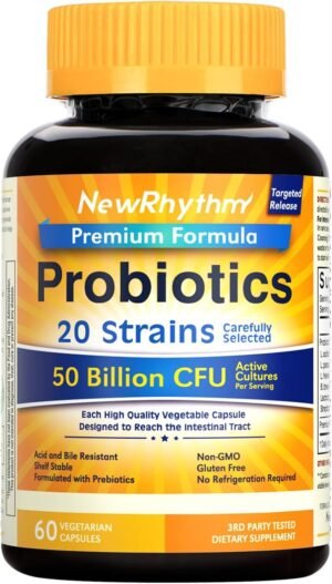 NewRhythm Probiotics 50 Billion CFU...