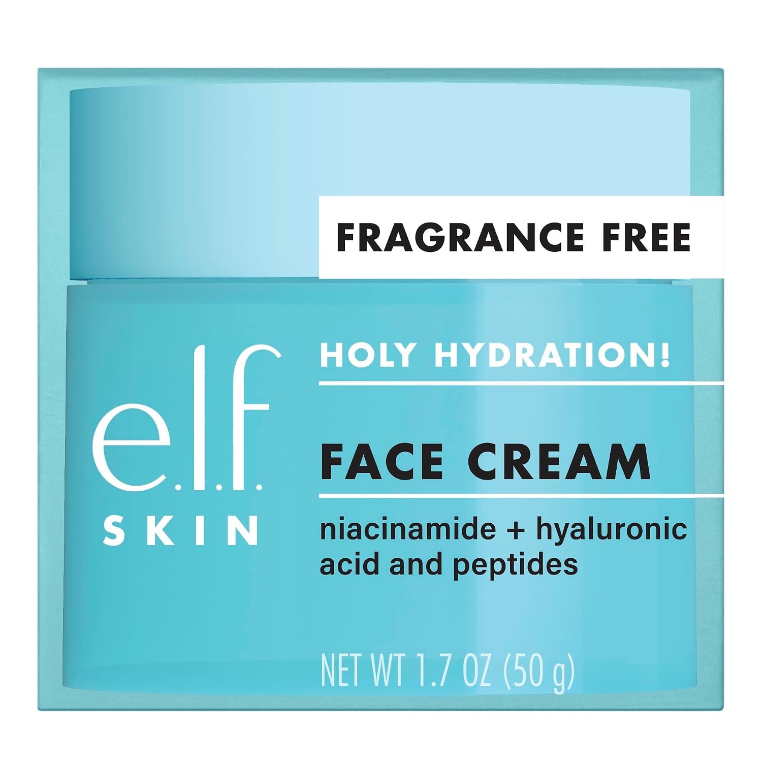 e.l.f. SKIN Holy Hydration! Face Cream with Hyaluronic Acid, Fragrance Free, Niacinamide & Peptides, Nourishing Moisturizer, Vegan & Cruelty-Free - Image 6