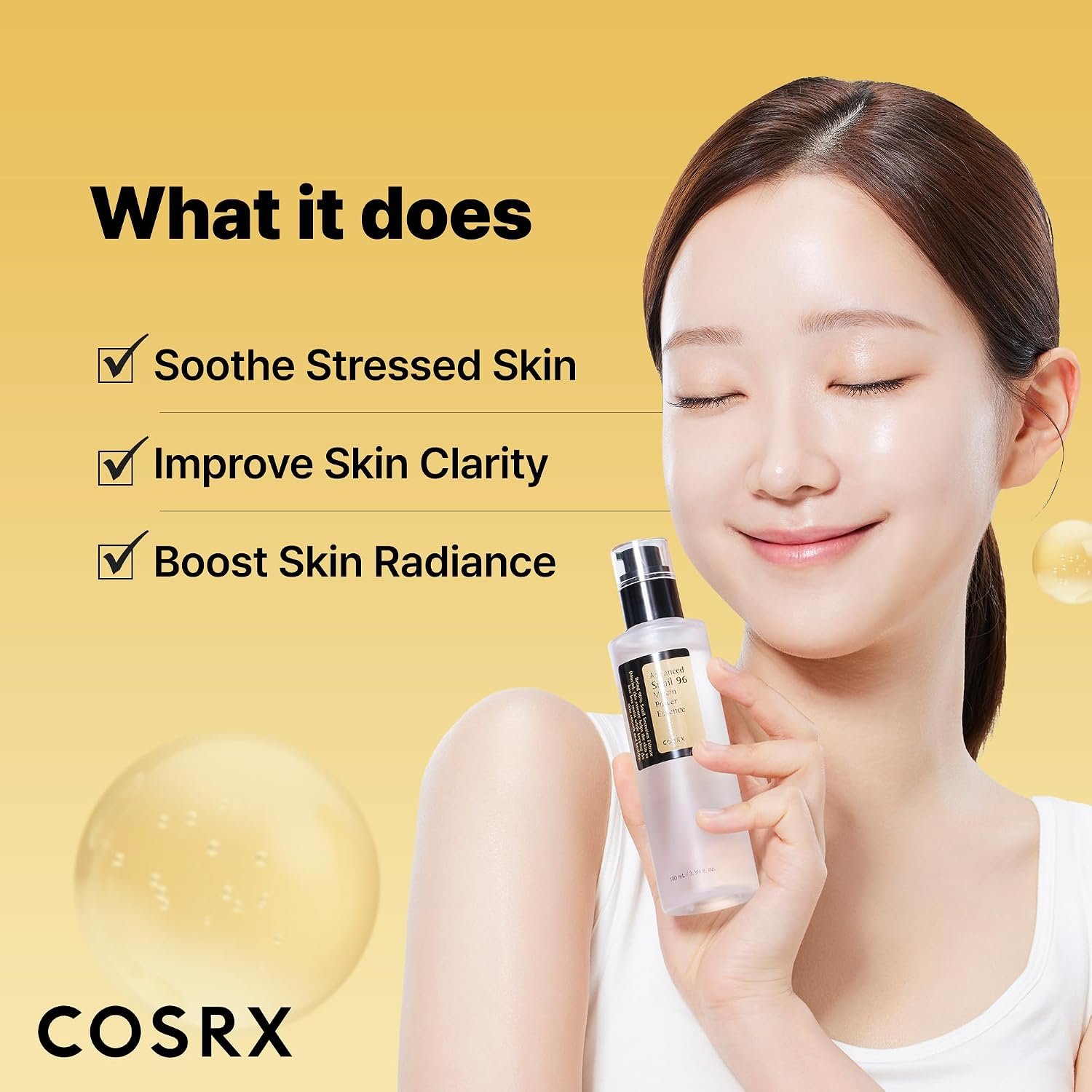 COSRX Snail Mucin 96% Repairing Serum for Sooothing & Hydrating 3.38 oz. - Image 6