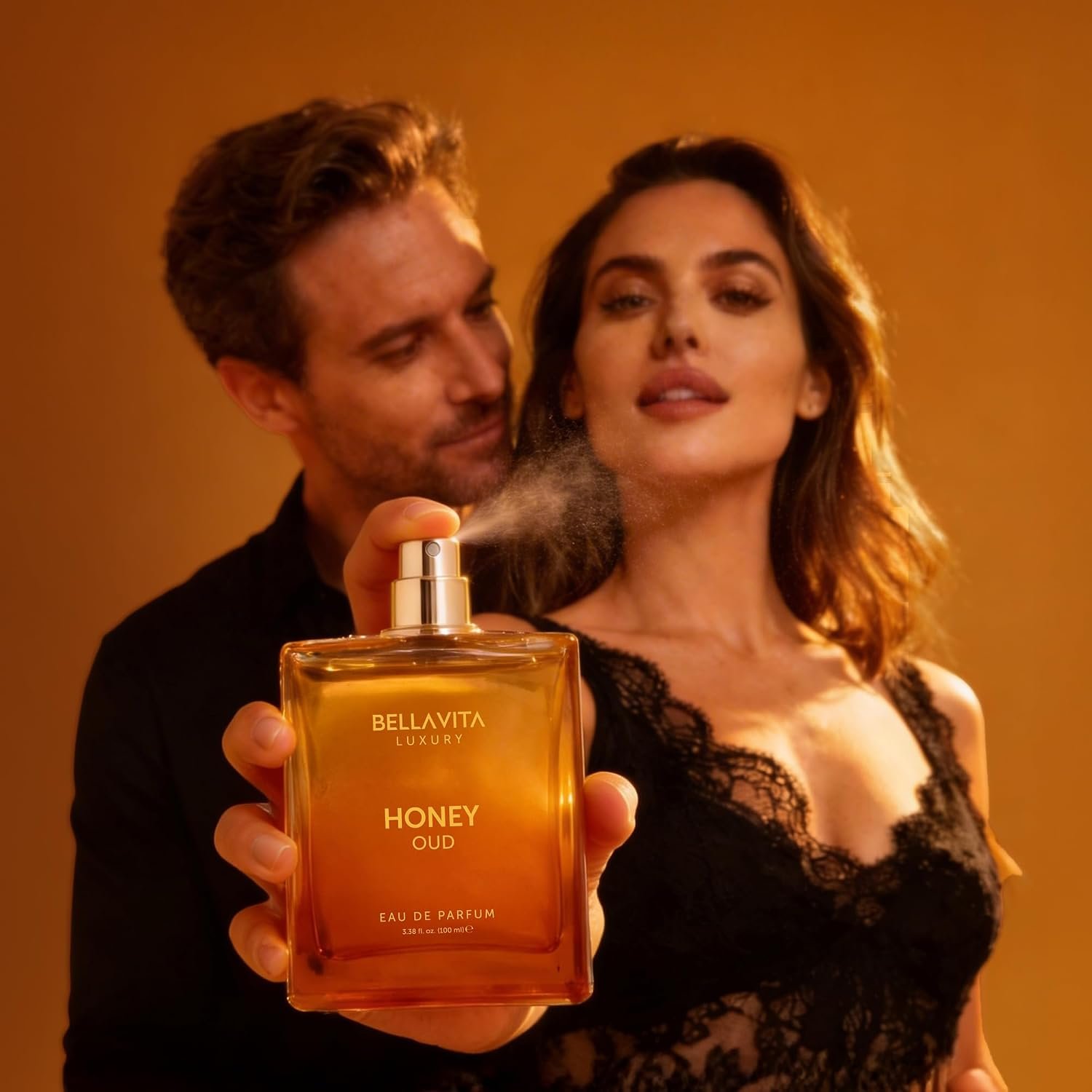 Bellavita Luxury Honey Oud Eau de Parfum | 100 ml (3.4 fl.oz.) | Perfume for Men and Women | Sweet Honey, Bergamot, Oud, and Amber Notes - Image 3