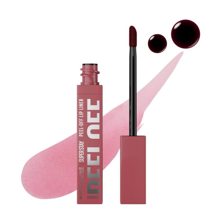 MAYBELLINE Super Stay Peel Off Lip Liner Lip Stain, Up to 24H Tattoo-Like Wear, Transfer-Proof Matte Finish, Hydrating Formula With Vitamin E, Sunset (Berry)