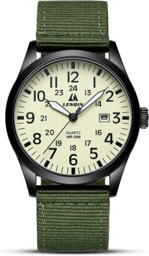 LN LENQIN Mens Watches Military Spo...