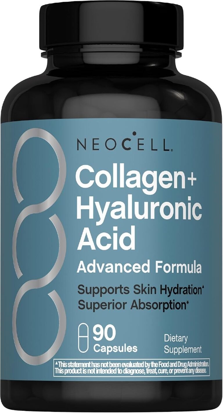 NeoCell Collagen Peptides Capsules | 90 Count | Plus Hyaluronic Acid