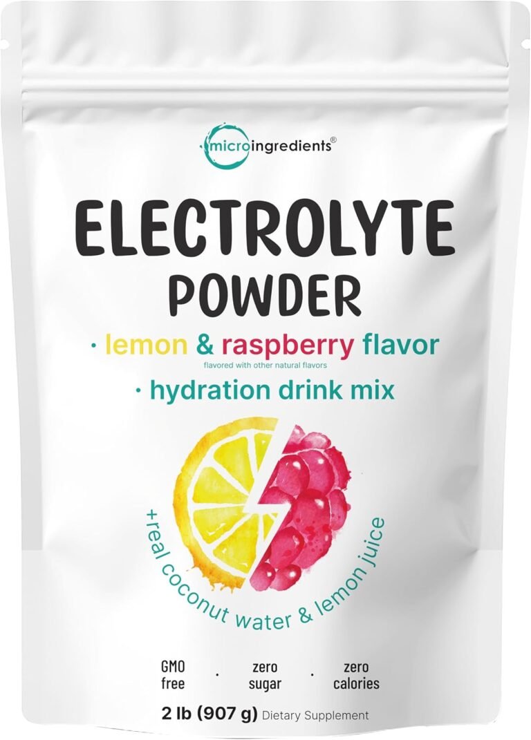 Micro Ingredients Electrolytes Powder, Sugar-Free Lemon Raspberry