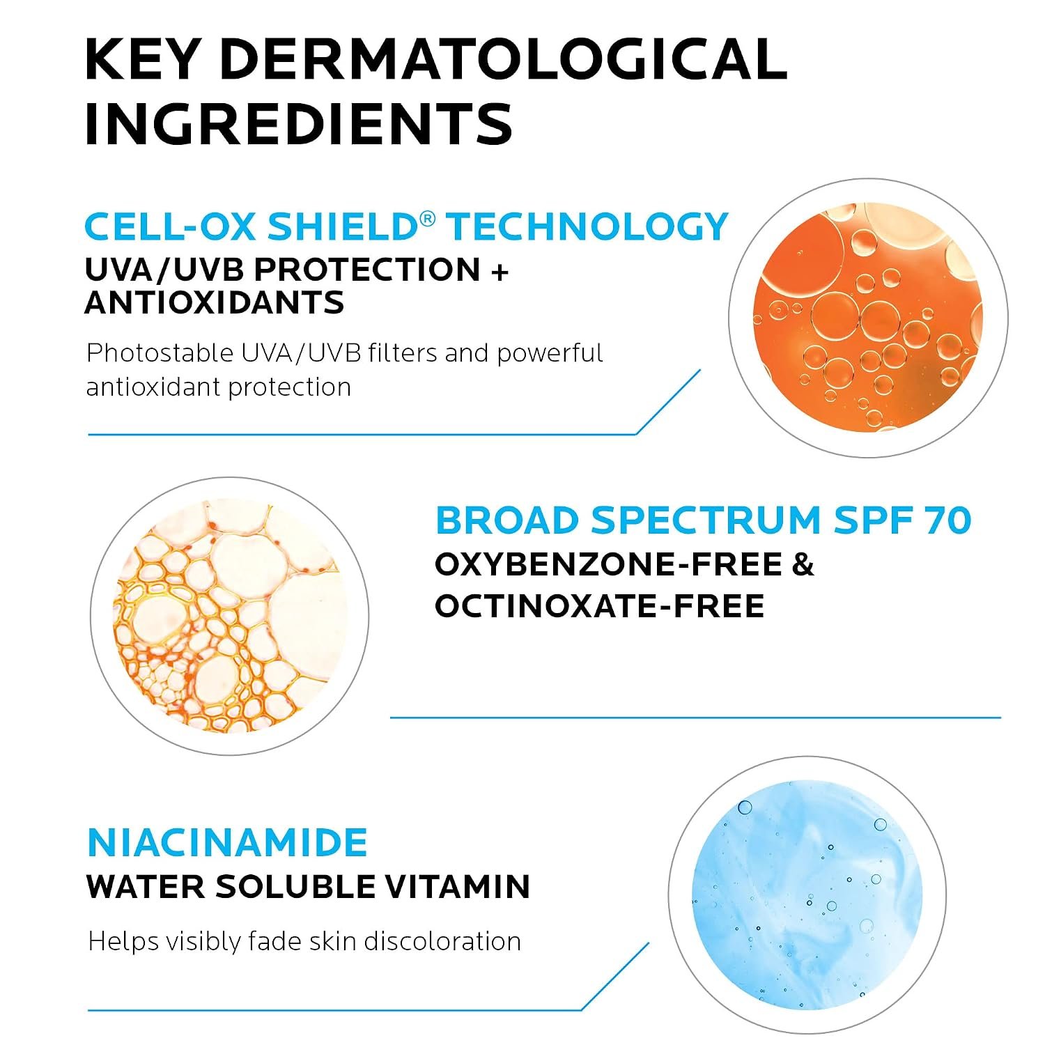 La Roche-Posay Anthelios UV Correct Sunscreen Moisturizer SPF 70, Daily Anti-Aging Face Moisturizer with Niacinamide to Even Skin Tone & Fine Lines, Sun Protection for Sensitive Skin - Image 3