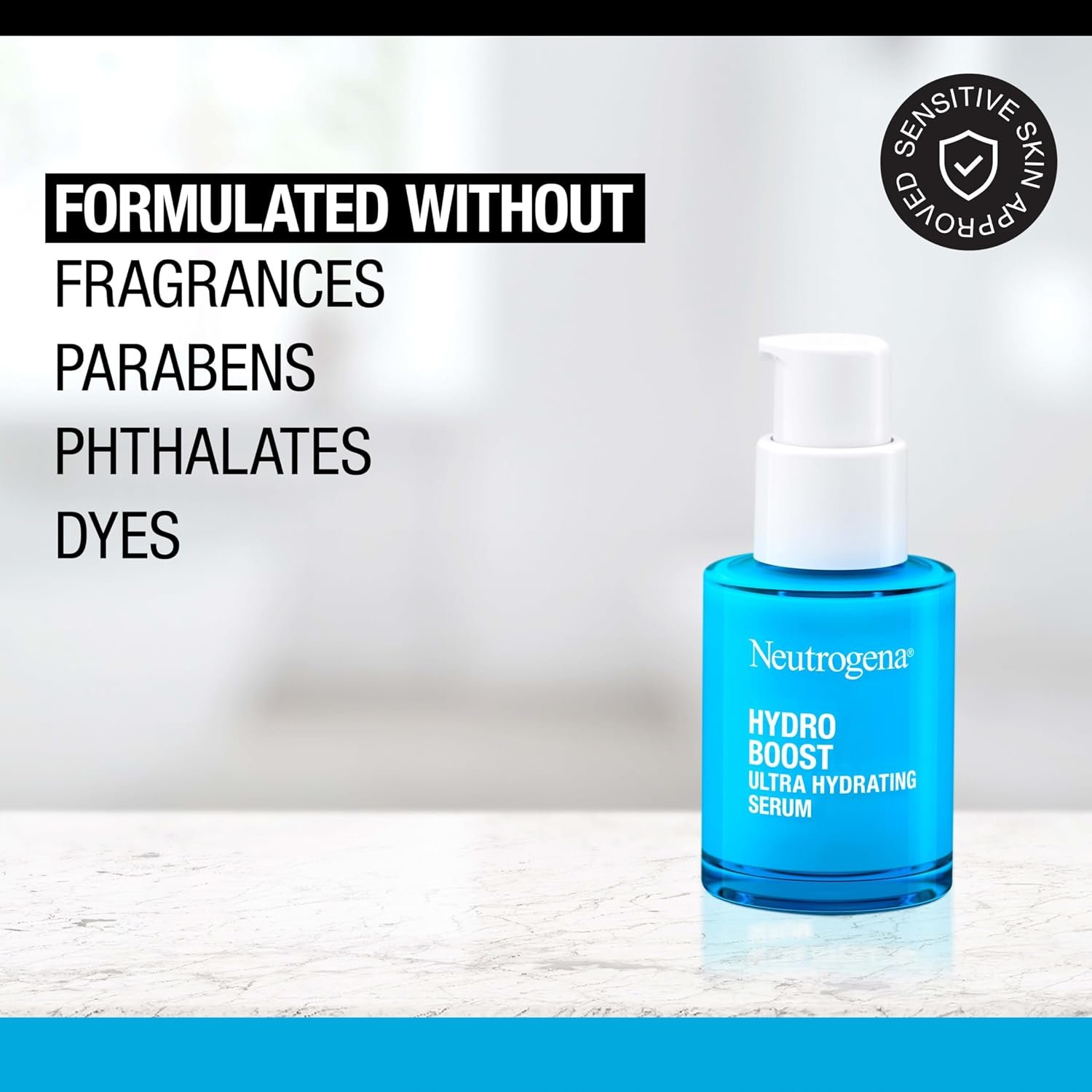Neutrogena Hydro Boost Ultra Hydrating Serum, Fragrance-Free, 1 fl oz | Fragrance-Free Face Serum for Weightless Hydration and Softer, Glowing Skin, Non-Comedogenic - Image 3