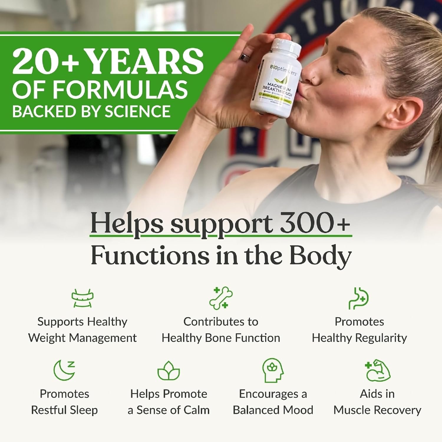 BIOptimizers Magnesium Breakthrough Supplement with 500mg - 7 Forms of Magnesium: Glycinate, Malate, Citrate, and More - Natural Support for Sleep and Cognitive Function -30 Capsules- Calming Vitamins - Image 3
