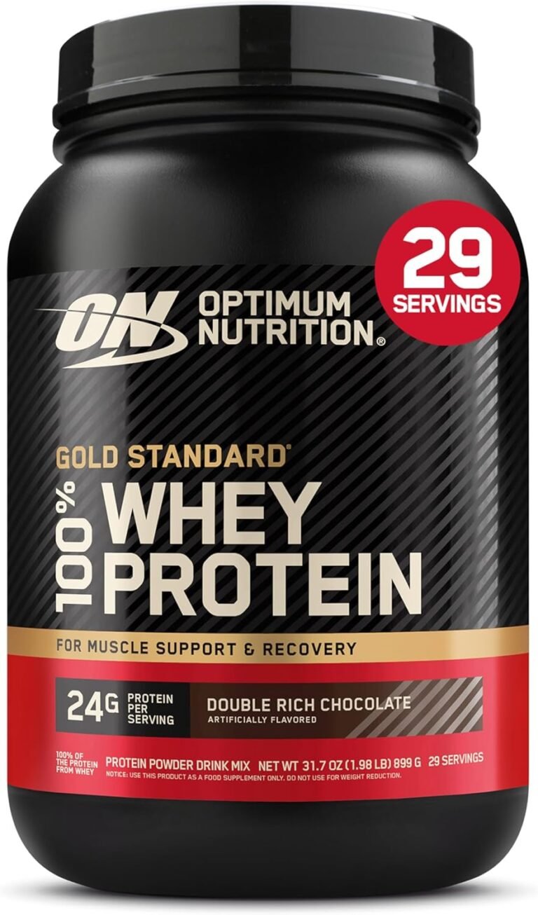 Optimum Nutrition Gold Standard Whey Protein, Double Rich Chocolate, 2 LB