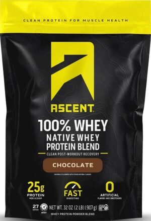 Ascent 100% Whey Protein Powder ...