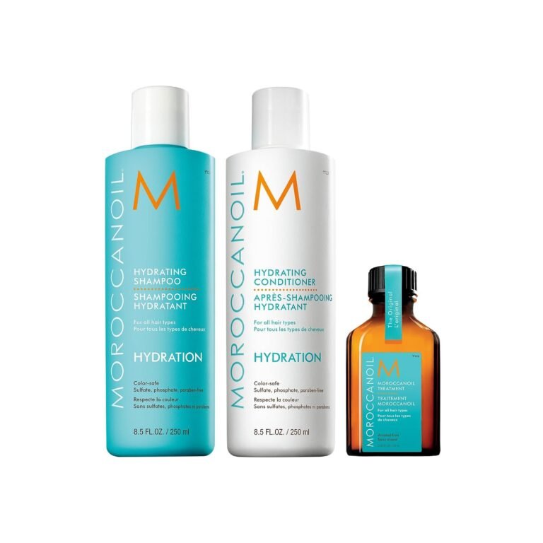 Moroccanoil Hydrate & Shine Hair Set | Shampoo, Conditioner & Treatment Set