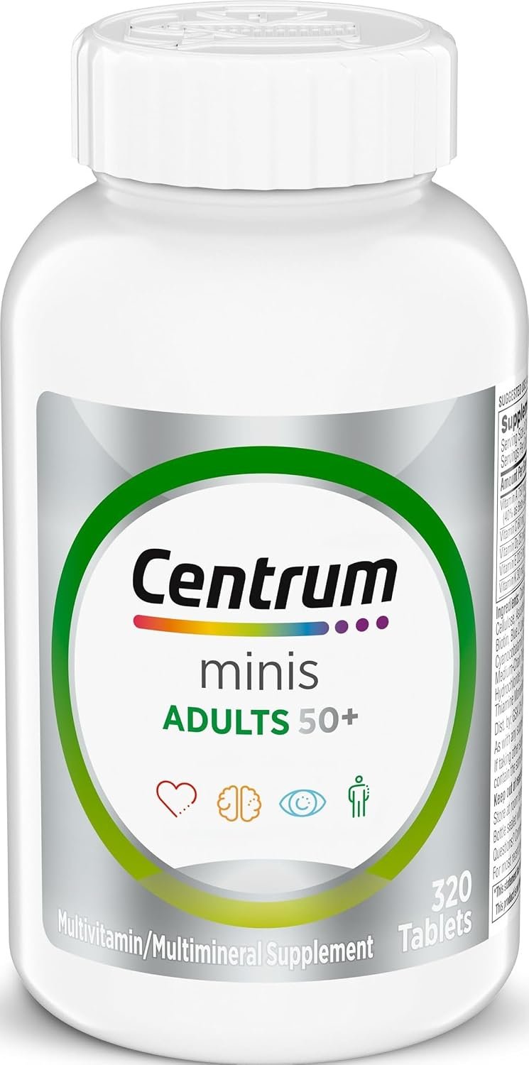 Centrum Minis Silver Multivitamin for Adults 50 and Over, 320 Tablets