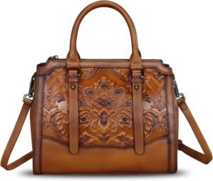Genuine Leather Satchel for Women E...