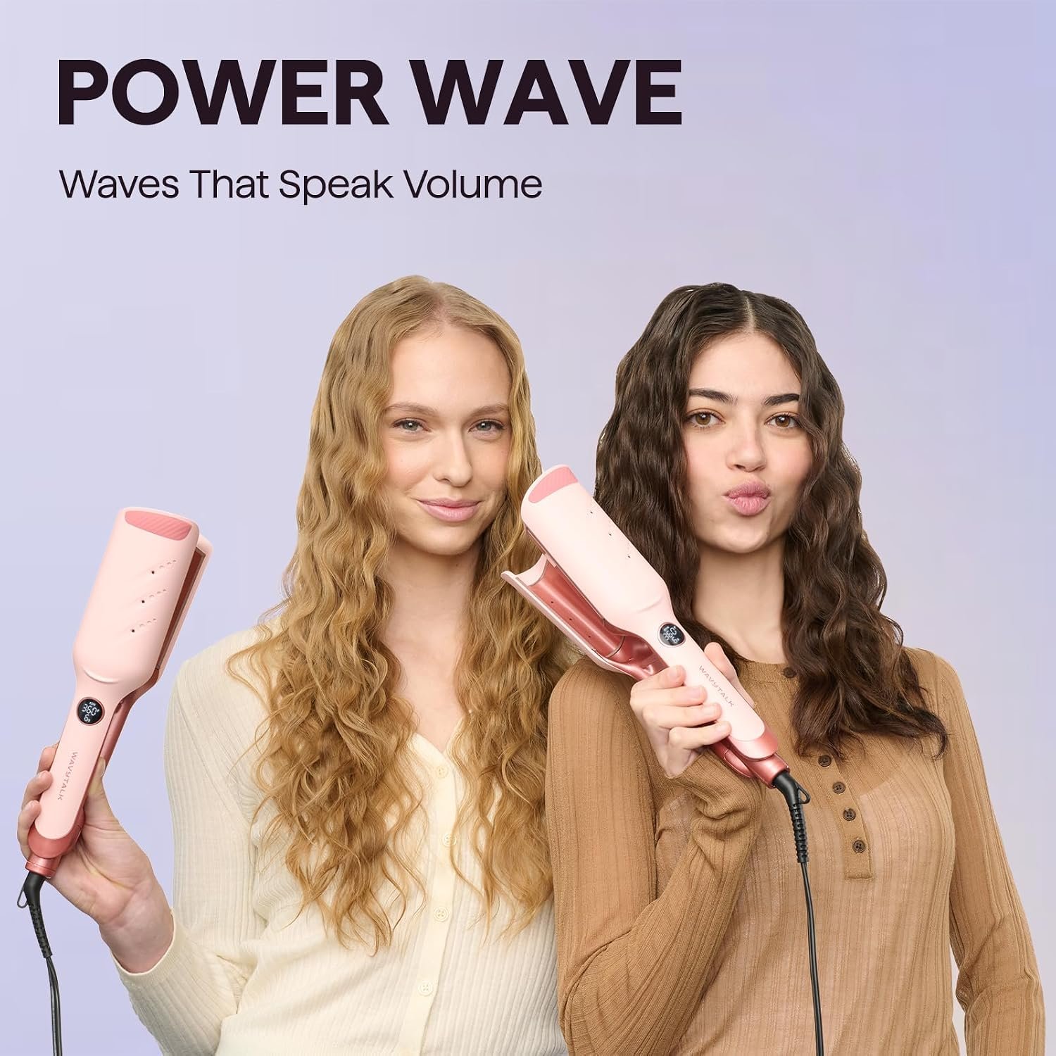 Wavytalk Power Wave Hair Crimper, Ionic Hair Waver for Less Heat Damage - Image 2