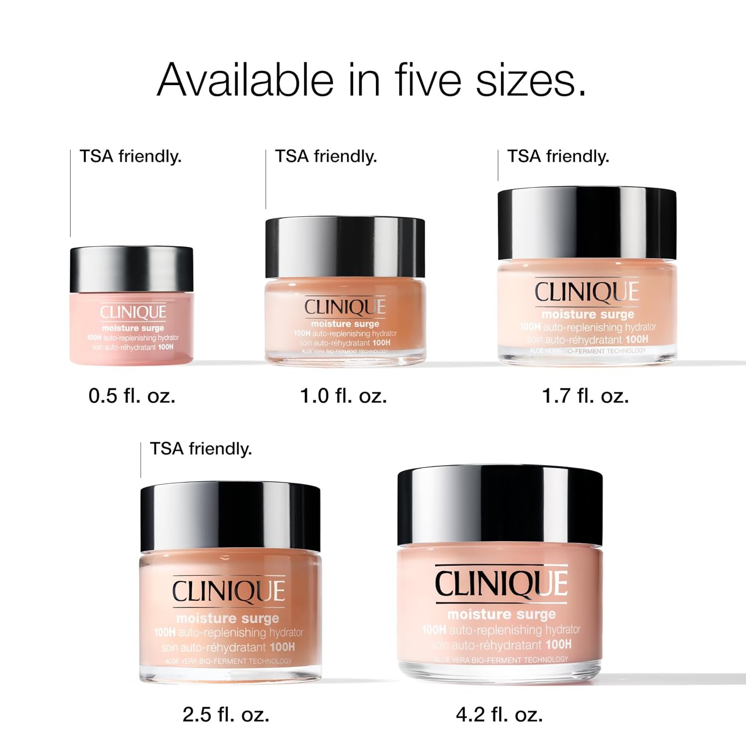 Clinique Moisture Surge 100H Auto-Replenishing Hydrator Oil Free Face Moisturizer | With Hyaluronic Acid, Aloe Bioferment and Vitamins C + E | For All Skin Types | Hydrating + Moisturizing - Image 6