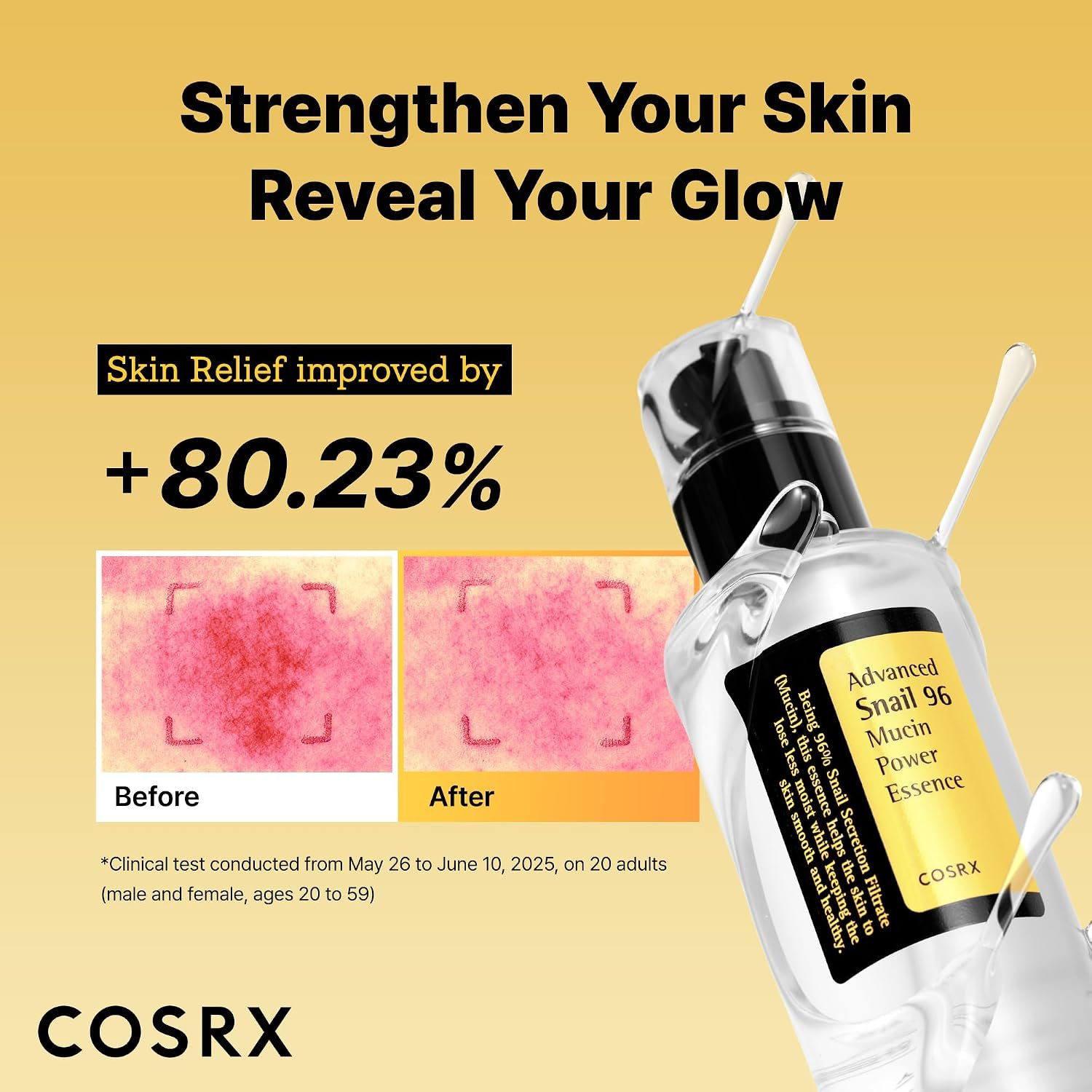 COSRX Snail Mucin 96% Repairing Serum for Sooothing & Hydrating 3.38 oz. - Image 3