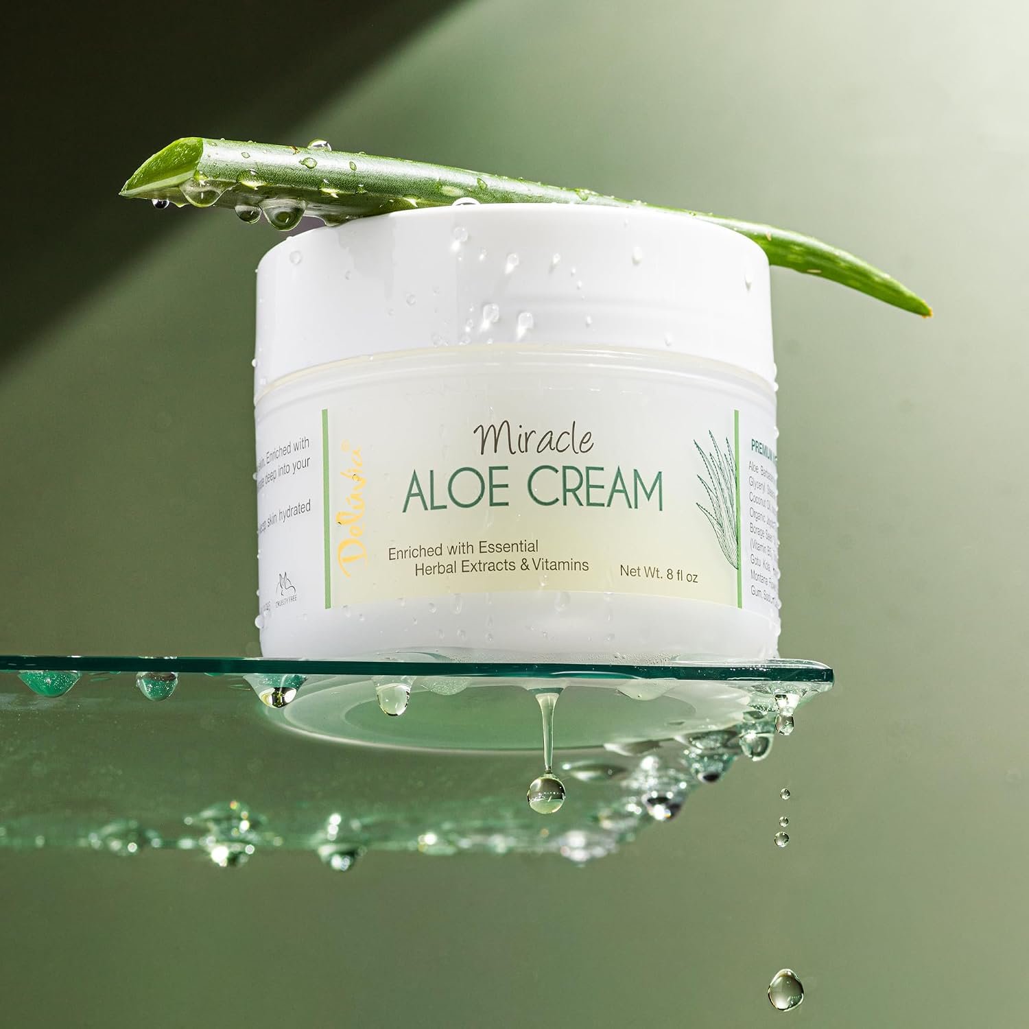 Deluvia Miracle Aloe Cream | Face & Body Moisturizer with Organic Aloe Vera - Image 5