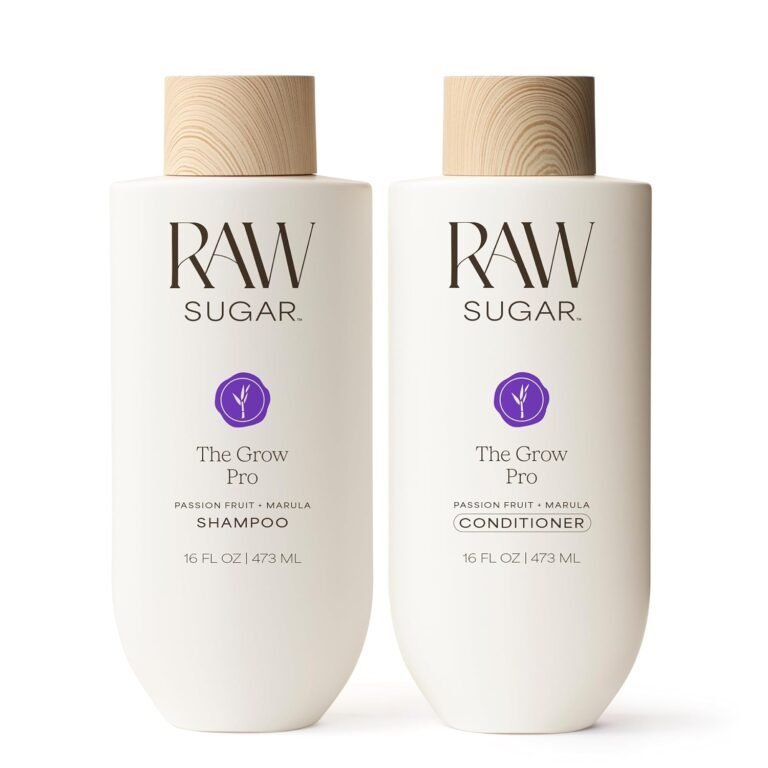 Raw Sugar The Grow Pro Shampoo and Conditioner Bundle, 16 Fl Oz Each