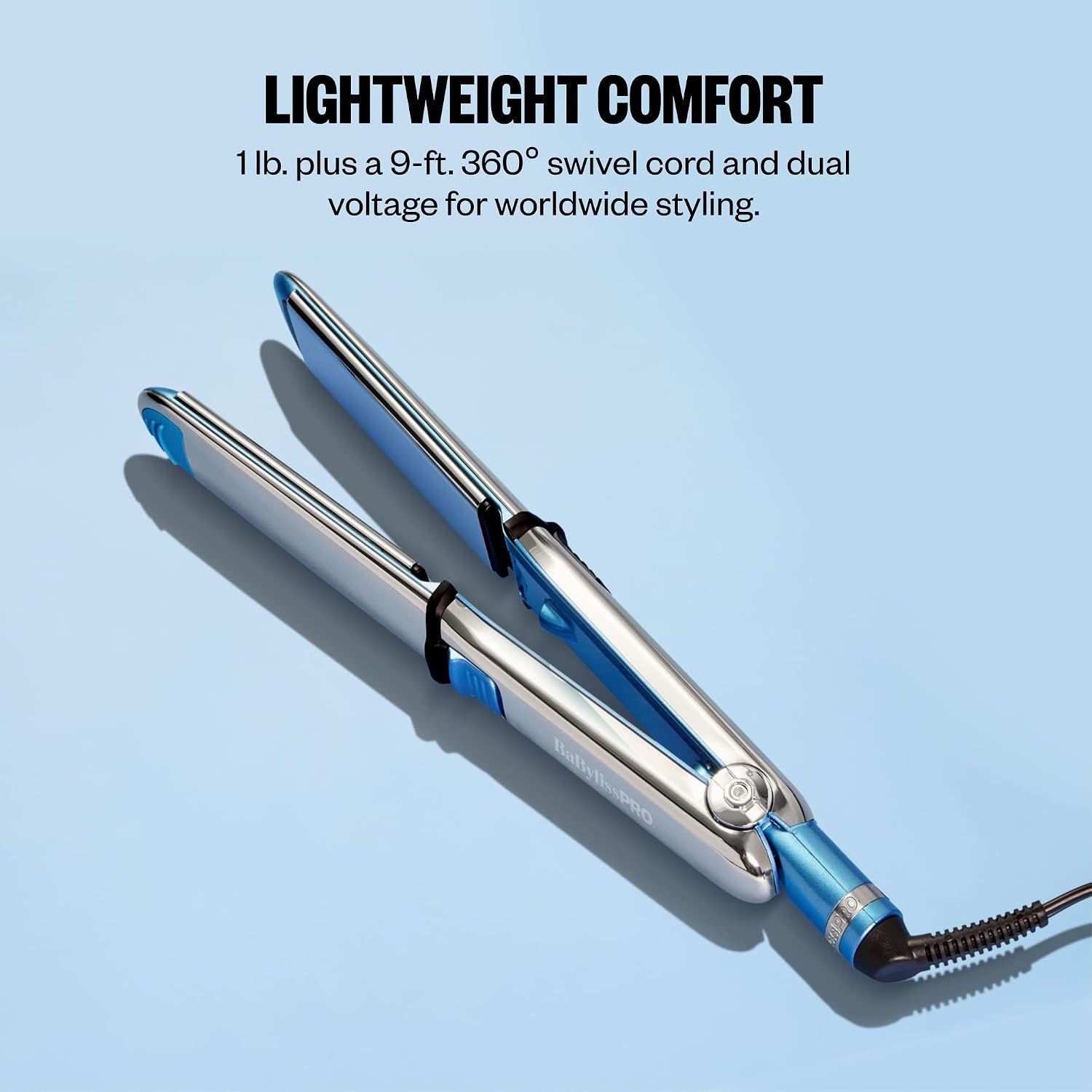 BaBylissPRO Nano Titanium Prima Ionic Hair Straightener – Professional Flat Iron & Curling Iron in One for Stylists, Pro Styling Hair Tool - Image 6